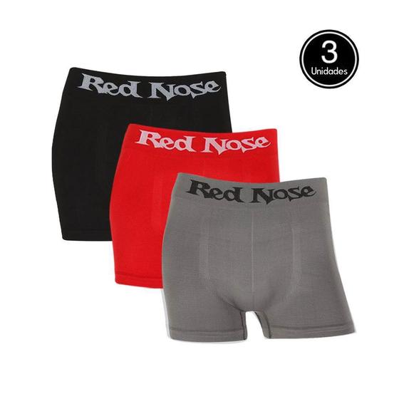 Imagem de Kit c/3 Cuecas Boxer Red Nose Microfibra Masculino