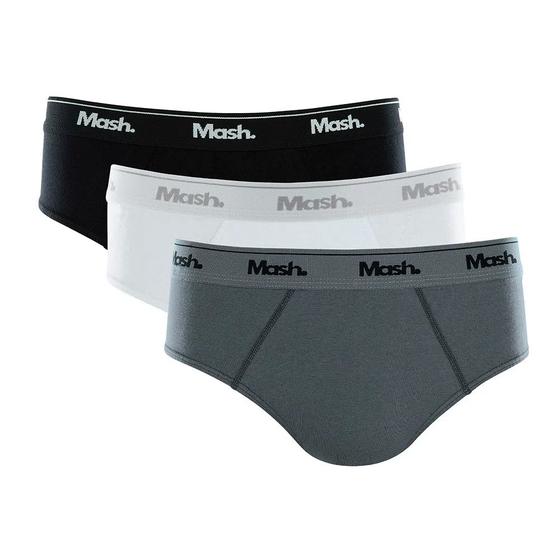 Imagem de Kit C/ 3 Cuecas Mash Slip 100% Algodão - 010.04