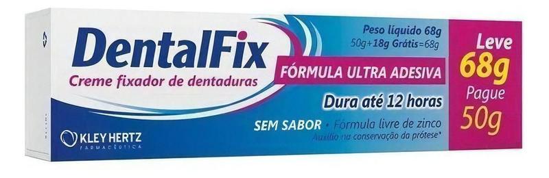 Imagem de Kit c/ 3 Dentalfix - Creme fixador de dentaduras sem sabor