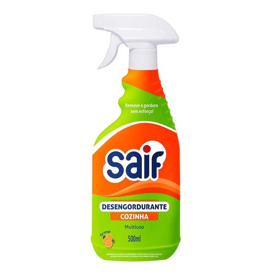 Imagem de Kit c/ 3 Desengordurante multiuso Saif 500ml gatilho