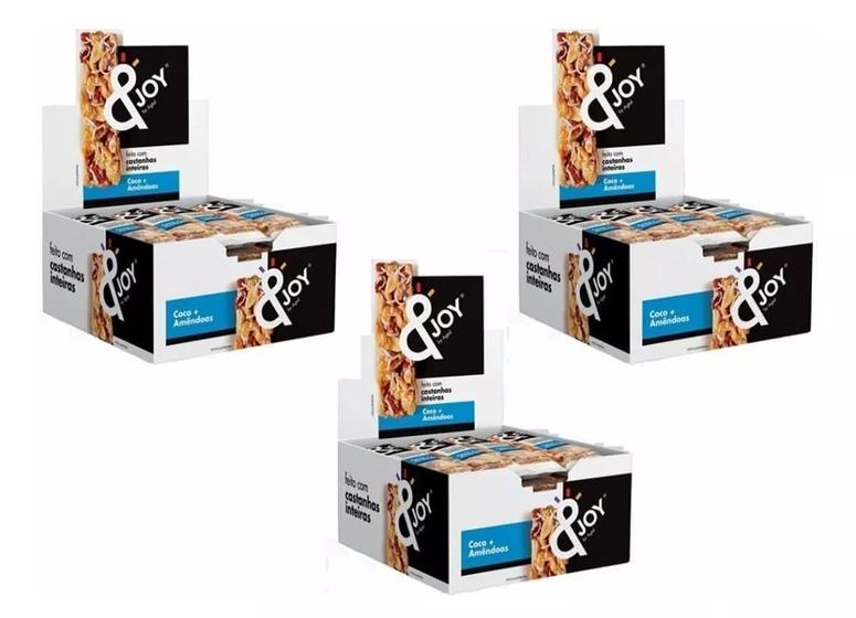 Imagem de Kit C 3 Display De Barra Nuts Agtal &Joy Coco E Amêndoa 30G