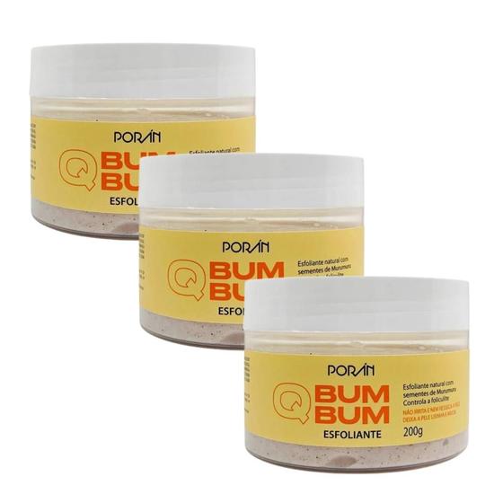 Imagem de Kit c/3 - Esfoliante Pote Bumbum 200g Porán