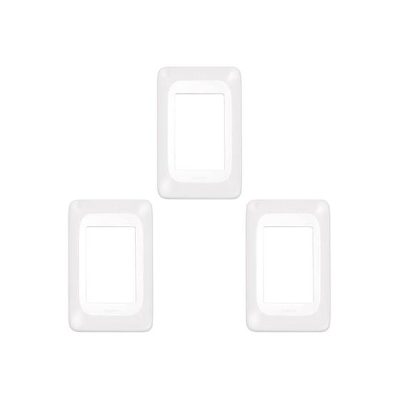 Imagem de Kit C/3 - Espelho Placa Pial Pop C/Suporte 4X2 3Int Lgp23...