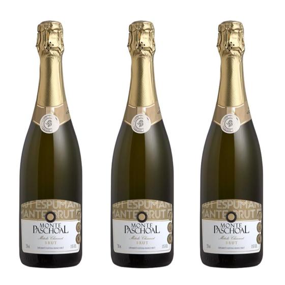 Imagem de Kit c/3 Espumante Brut 750 ML - Monte Paschoal