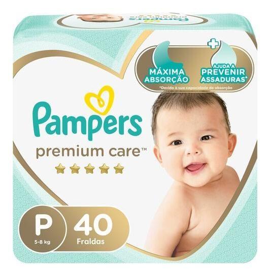 Imagem de Kit c/ 3 fralda infantil Pampers Premium Care P 40un