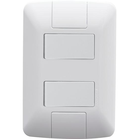 Imagem de Kit c/ 3 int paralelo duplo c/ placa 4 x 2 aria tramontina