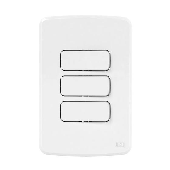 Imagem de Kit c/ 3 int paralelo triplo c/ placa 4 x 2 compose weg