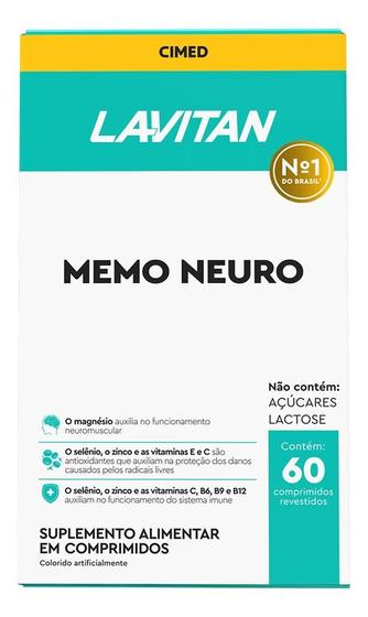 Imagem de Kit c/ 3 Lavitan Memo Neuro 60 Comprimidos Revestidos