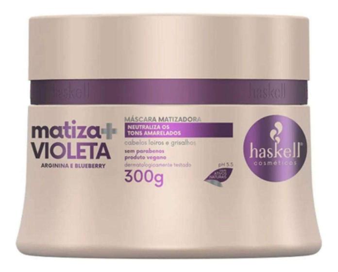 Imagem de Kit c/ 3 Mascara Capilar Matizadora Haskell Matiza+ Violeta