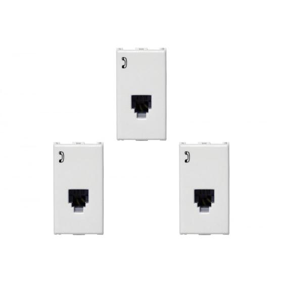 Imagem de Kit C/3 - Modulo Soprano Ilus (Rj11) 5Tg99001