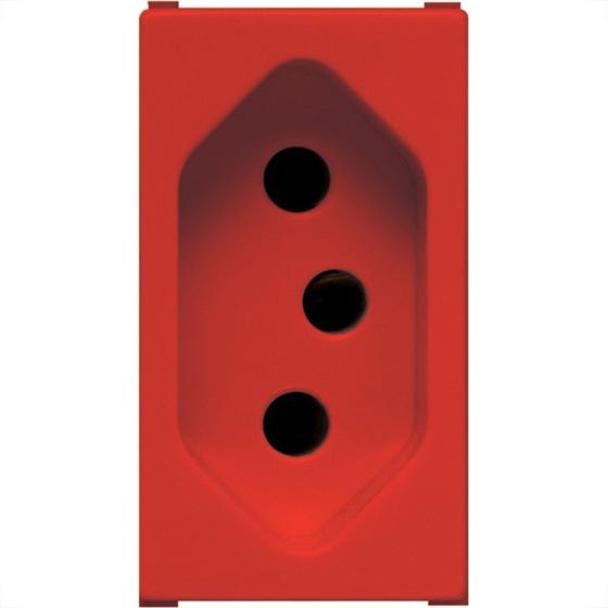 Imagem de Kit C/3 - Modulo Soprano Ilus (Tomada 20A Vermelho) 5Ub99008
