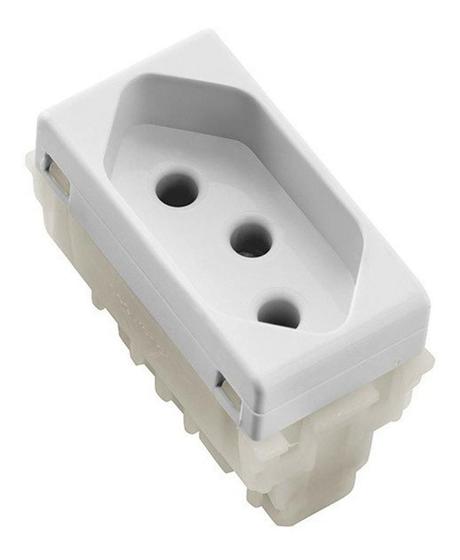 Imagem de Kit c/ 3 Modulo Tomada 20a Branco 2p+t 250v Tramontina Liz