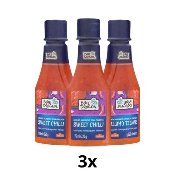 Imagem de Kit C/ 3 Molho De Pimenta Sweet Chilli 220g Sakura