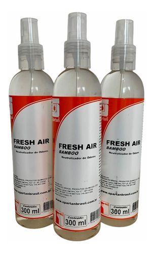 Imagem de Kit C/3 Neutralizador Odores Fresh Air Bamboo  300ml Spartan