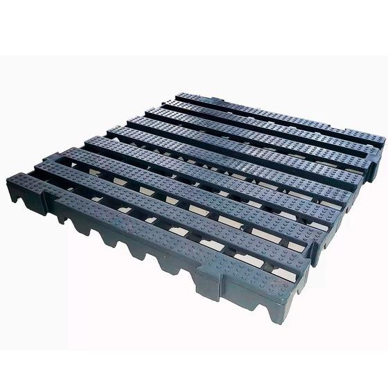 Kit c/ 3 pçs pallet estrado plástico 4,5x50x50 cm cor preto Menor preço em Kit c/ 3 pçs pallet estrado plástico 4,5x50x50 cm cor preto