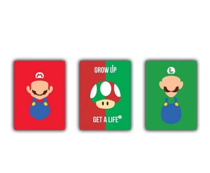 Imagem de Kit C/ 3 Peças Quadros Decorativos mario"