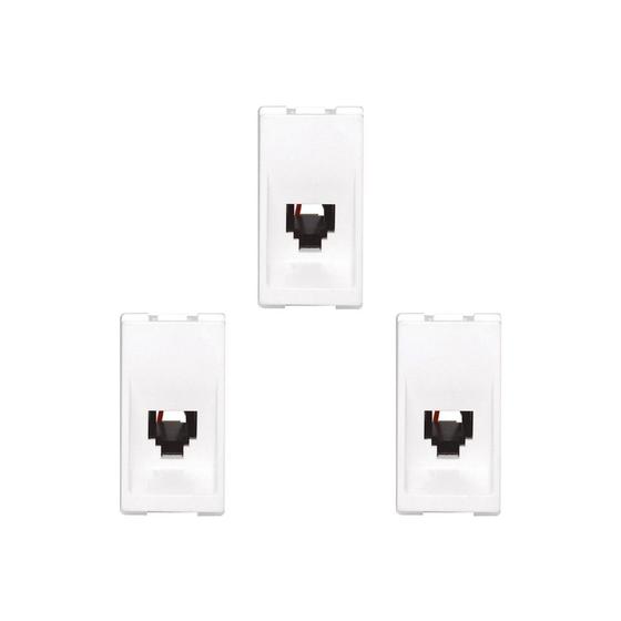 Imagem de Kit C/3 - Pial Modulo  Pop Fone Rj11 Lg090