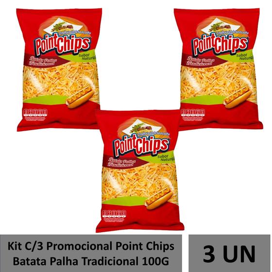 Imagem de Kit C/3 Promocional Point Chips Tradicional 100G