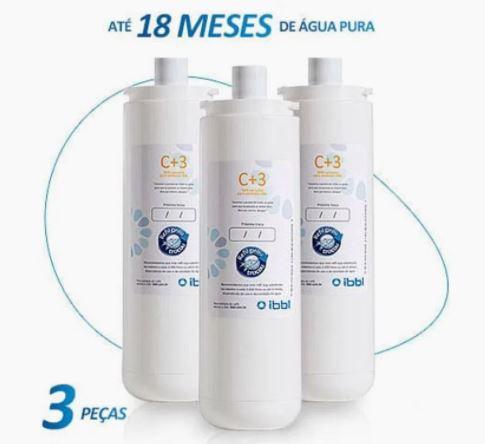 Kit c/ 3 refil girou trocou c+3 filtro purificador de agua bacteriologico ibbl (original) Menor preço em Kit c/ 3 refil girou trocou c+3 filtro purificador de agua bacteriologico ibbl (original)