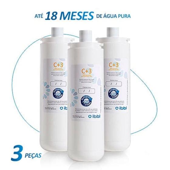 Kit C/3 refil Girou Trocou C+3 filtro Purificador De Aguá Ibbl (original) Menor preço em Kit C/3 refil Girou Trocou C+3 filtro Purificador De Aguá Ibbl (original)