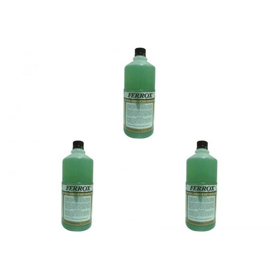 Imagem de Kit C/3 - Removedor De Ferrugem Ferrox   1 L  Fe85
