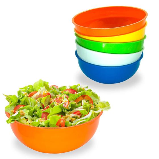 Imagem de Kit C/3 Saladeira Pequena Salada Cozinha Servir Cores Divers