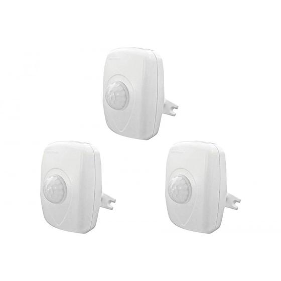 Imagem de Kit C/3 - Sensor Presenca Qualitronix Parede Qa21M