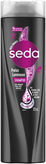 Imagem de Kit c/ 3 Shampoo Uso Diario Seda 325ml Pretos Luminosos