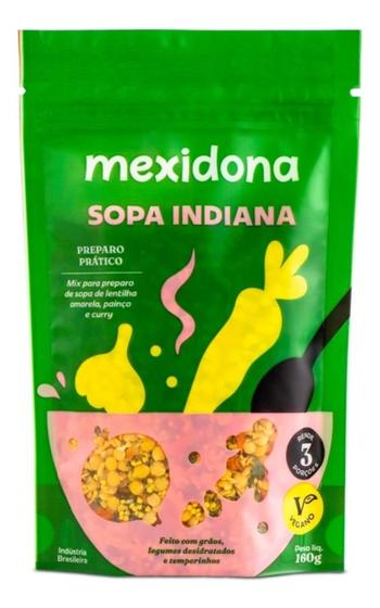 Imagem de Kit C/3 Sopa Indiana Sem Glúten 100% Natural Vegano Mexidona