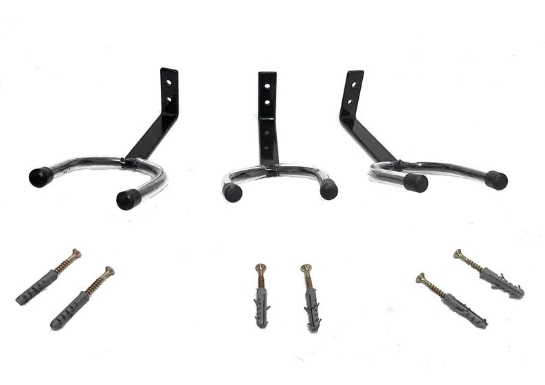 Kit C/3 Suportes Parede Violão/Guitarra/Baixo Super Seguro Menor preço em Kit C/3 Suportes Parede Violão/Guitarra/Baixo Super Seguro