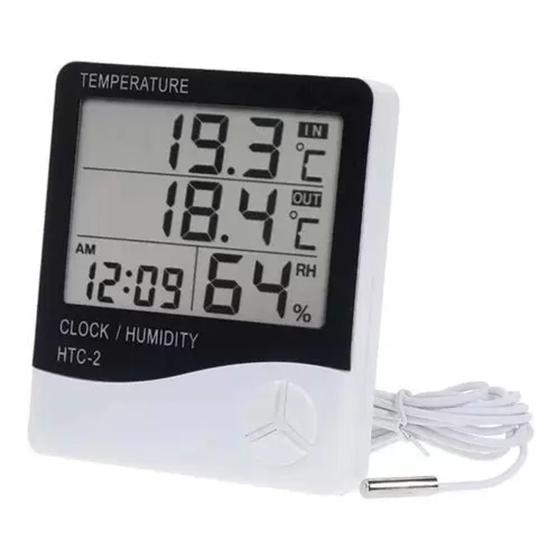 Imagem de Kit c/3 unidades de Medidor de umidade e temperatura digital/ Exbom / Termo-higrômetro.