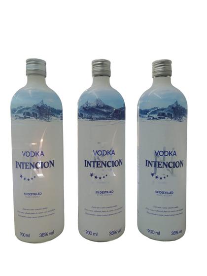 Imagem de Kit C 3 Unidades Vodka Intencion 900 Ml