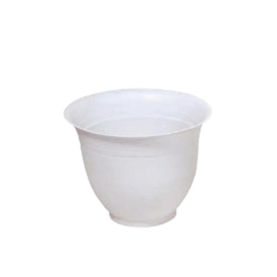 Imagem de Kit C/3 Vaso Redondo 14 cm Cinza Decorativo Para plantas - BRASAMI