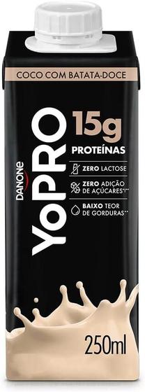 Imagem de Kit c/ 3 YoPRO Bebida Lactea UHT Coco com Batata-Doce 250ml