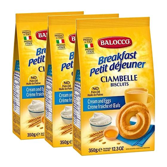 Imagem de Kit c/ 3und Biscoito Ciambelle BALOCCO 350g