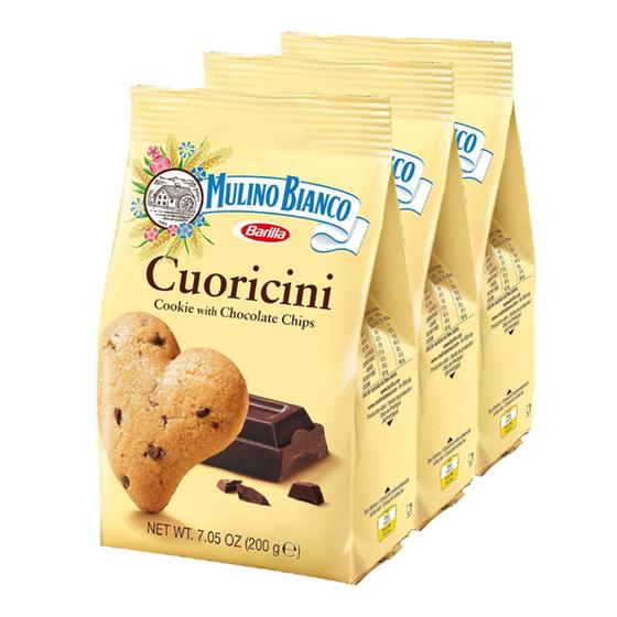 Imagem de Kit c/ 3und Biscoito Com Gotas Cuoricini MULINO BIANCO 200g