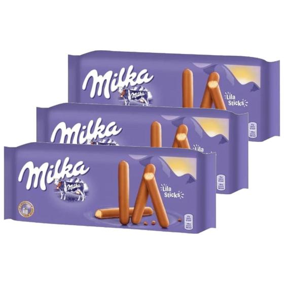 Imagem de Kit c/ 3und Biscoito MILKA Choco Sticks 112g