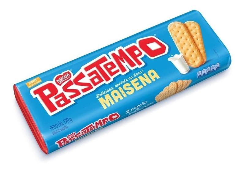 Imagem de Kit c/ 4 Biscoito Passatempo Maisena Nestle 170g