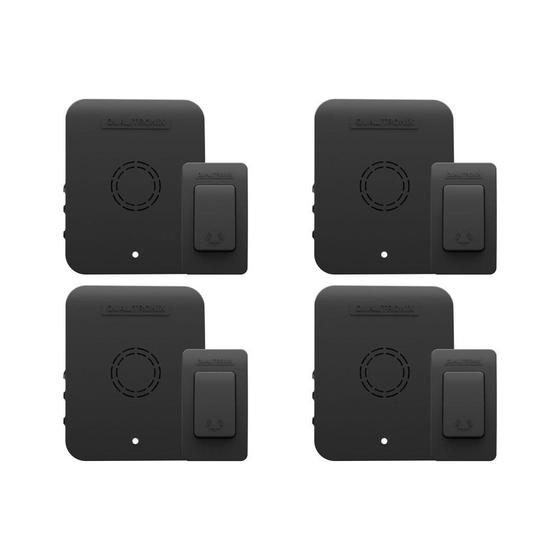 Imagem de Kit C/4 - Campainha Sem Fio Qualitronix Pilha/Tomada 52 T...