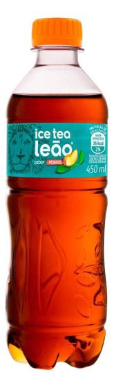 Imagem de Kit c/ 4 Cha Preto Ice Tea Pessego Leao Garrafa 450ml