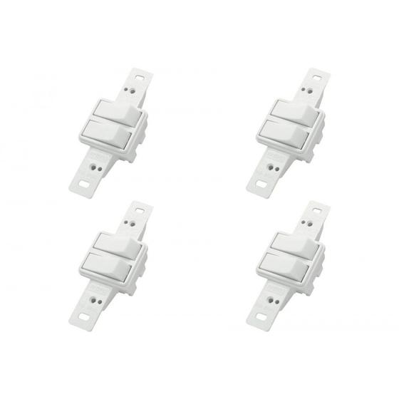 Imagem de Kit C/4 - Conjunto Radial Pollar 1901022 2 interruptores ...