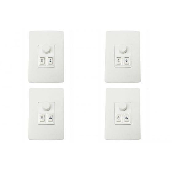 Imagem de Kit C/4 - Controle Ventilador Qualitronix Luz+Reversor 1L...