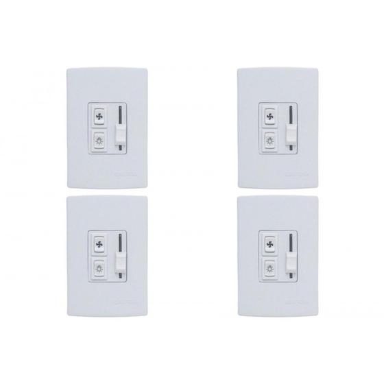 Imagem de Kit C/4 - Controle Ventilador Qualitronix Luz+Reversor Em...
