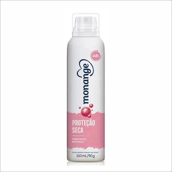 Imagem de Kit c/ 4 Desodorante Aerosol Protecao Seca 48h Monange 150ml