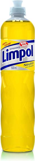 Imagem de Kit c/ 4 Detergente Neutro 500ml Limpol