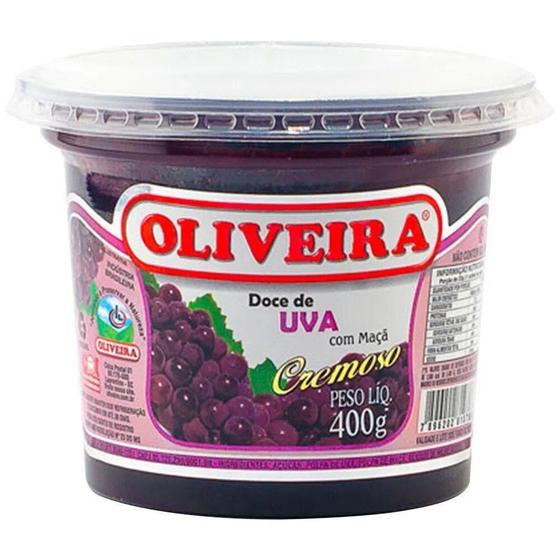 Imagem de Kit c/ 4 Doce de Uva com Maca Oliveira 400g