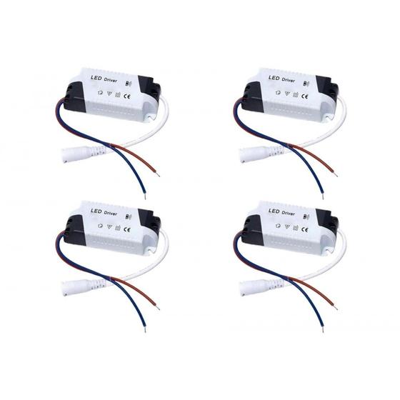 Imagem de Kit C/4 - Driver Reator Fonte para Led Com Conector 8-25W...