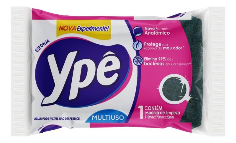 Imagem de Kit c/ 4 Esponja Ype Multiuso Anatomico
