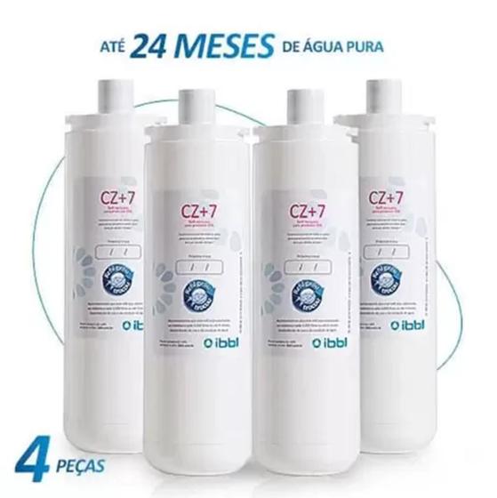 Kit C/4 Filtro Refil CZ+7 Original Para Purificador IBBL ( FR-600 - Atlantis - Evolux ) Menor preço em Kit C/4 Filtro Refil CZ+7 Original Para Purificador IBBL ( FR-600 - Atlantis - Evolux )