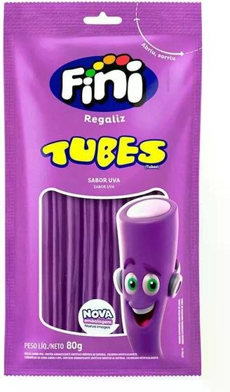 Imagem de Kit c/ 4 Fini Tubes Uva 80G